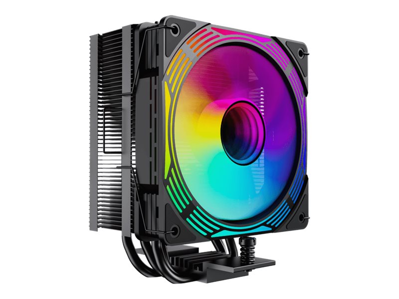 Gamemax Ice Force - Processor-Køler - (For: Lga1851, Lga1700, Lga115x Socket, Lga1366, Am5, Am4) - 120 Mm - Sort