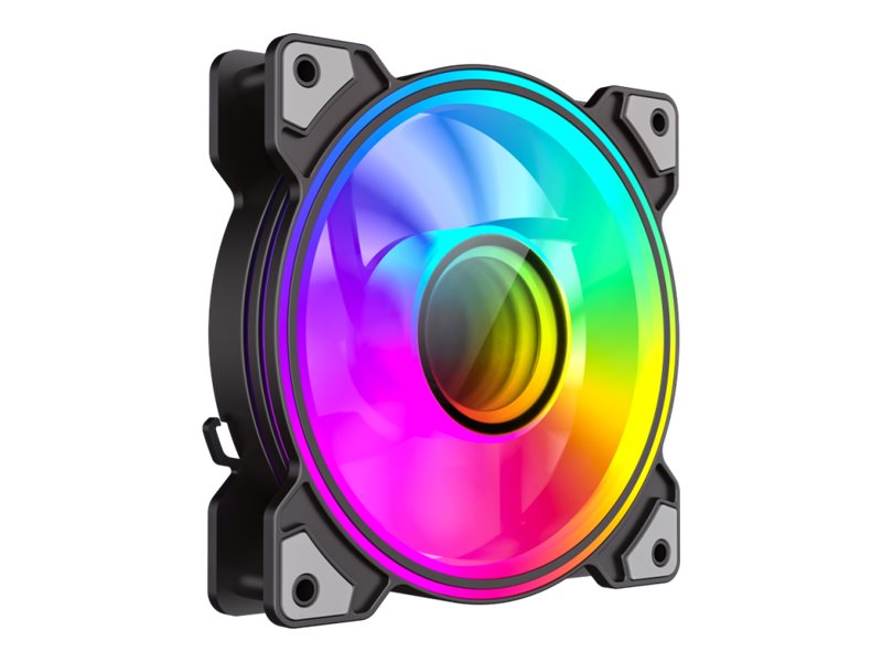 Gamemax Dual Ring Infinity Bk - Indsats Med Blæser - 120 Mm - Sort