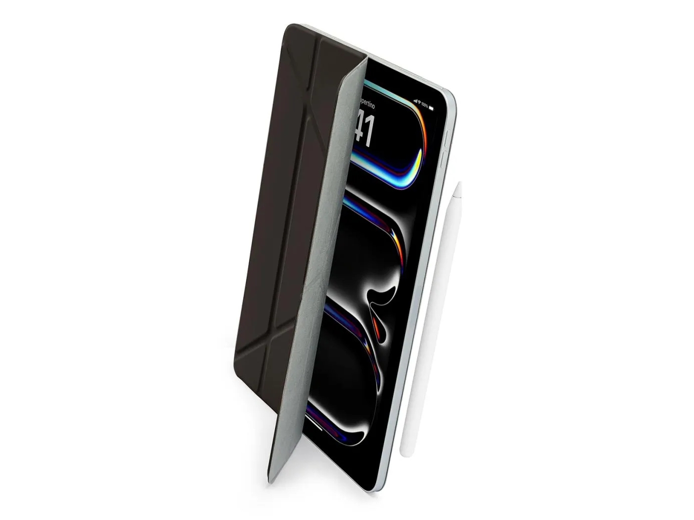 Pipetto iPad Pro 11 (2024) Origami No4 Folio Case - Black
