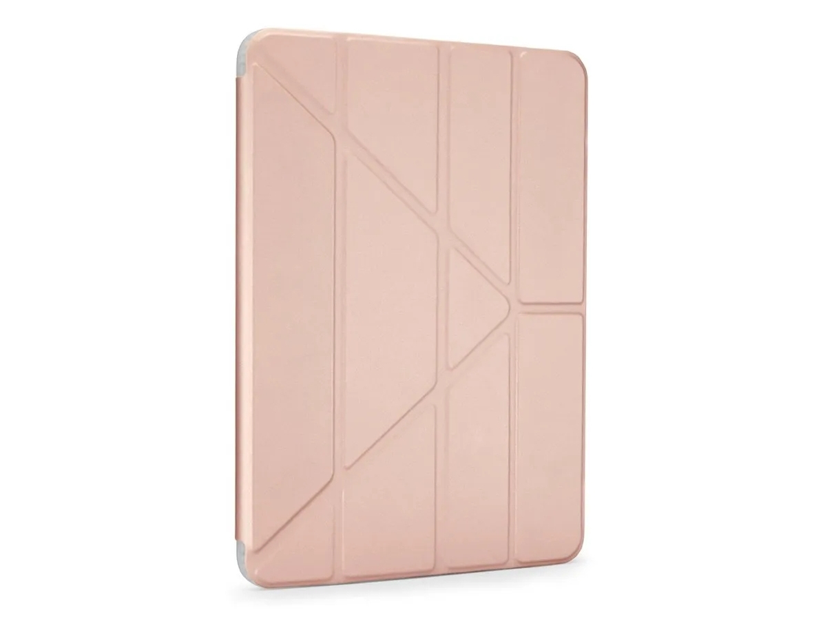 Pipetto Origami No1 alkuperäinen kotelo iPad 10.9 (10. sukupolvi) älykkäällä virranhallinnalla - metallinen vaaleanpunainen
