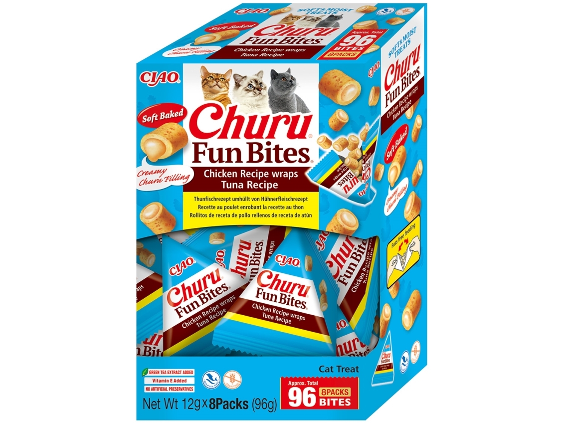 Churu Fun Bites Thunfisch Rezept Katzensnacks 8X12 G