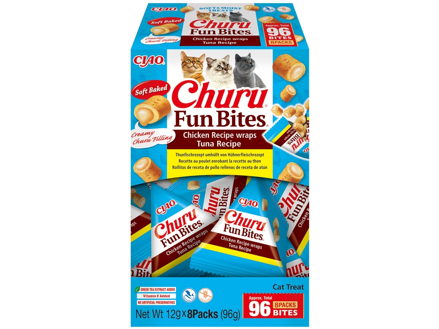 Churu Fun Bites Tuna Recipe kattgodis 8x12g | Sällskapsdjur - Katt - Kattgodis | GameStuff
