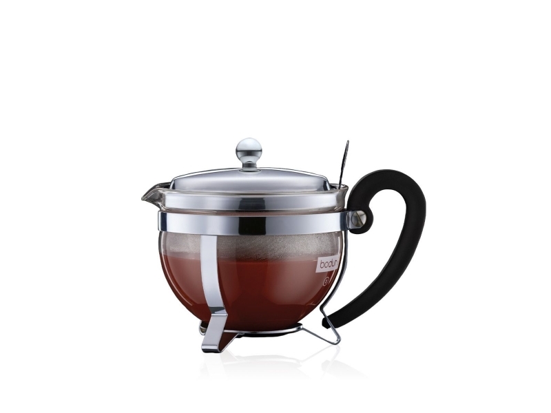 Bodum Chambord, Schwarz, Edelstahl, Transparent, Edelstahl, Glas