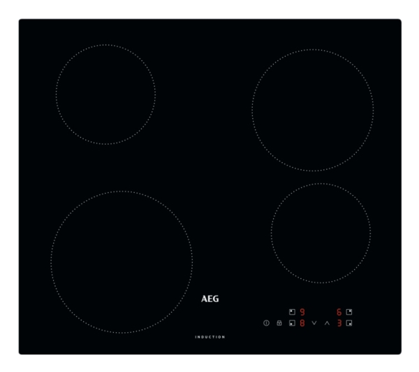 Aeg Ib6420acb, Schwarz, Integriert, 59 Cm, Zonen-Induktionskochfeld, 4 Zone(N), 4 Zone(N)