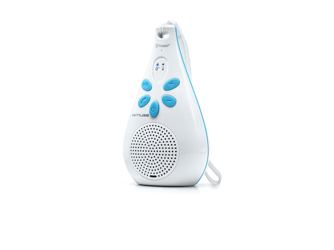 Muse M-320Bt, Trådløs, 10 M, Bærbar Mono Højttaler, Blå, Hvid, Andet, Digital