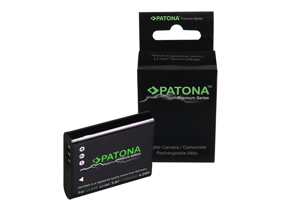 Patona 1219, Olympus, 1100 Mah, 3,6 V, Lithium-Ionen (Li-Ion)
