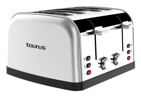 Taurus 960697000, 4 disk(er), Rustfrit stål, Rustfrit stål, Knopper, Drejning, 1900 W