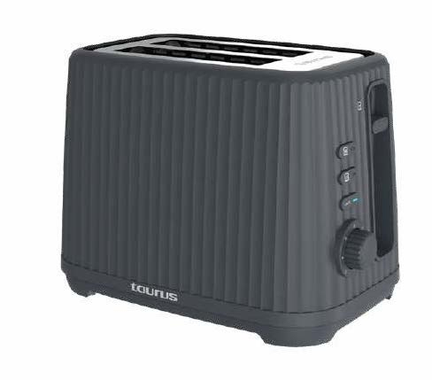 Taurus Jonic Toast, 2 Scheibe(N), Grau, Tasten, Drehregler, 1150 W, 3,5 Cm, 13,5 Cm