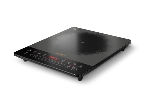 Philips 5000 series HD5850/90, Musta, Harmaa, Työtaso, 29,5 cm, Induktiokeittotaso, Keraaminen, 1 taso(t)