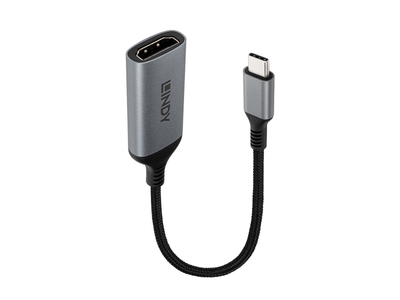 Lindy 43428, 0,15 M, Usb Type-C, Hdmi, Hanstik, Hunstik, Lige