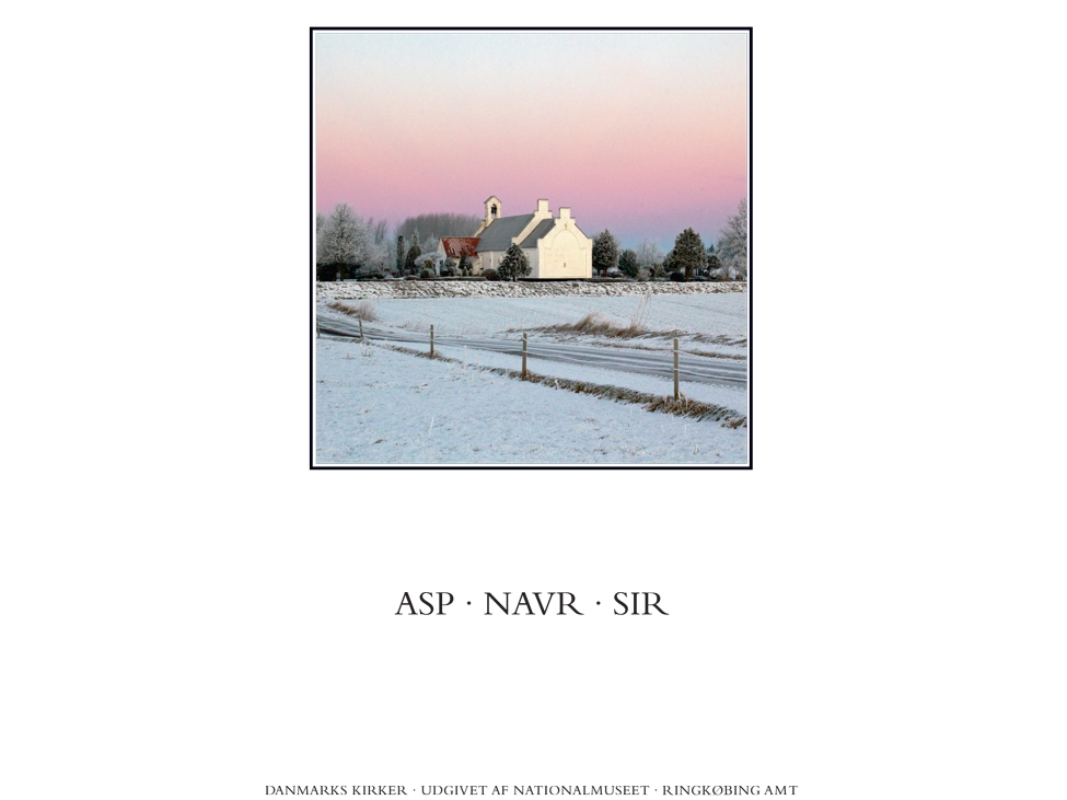 Danmarks Kirker. Ringkøbing Amt. Kirkerne I Asp, Navr, Sir | Anders C. Christensen, Birgitte Bøggild Johannsen
