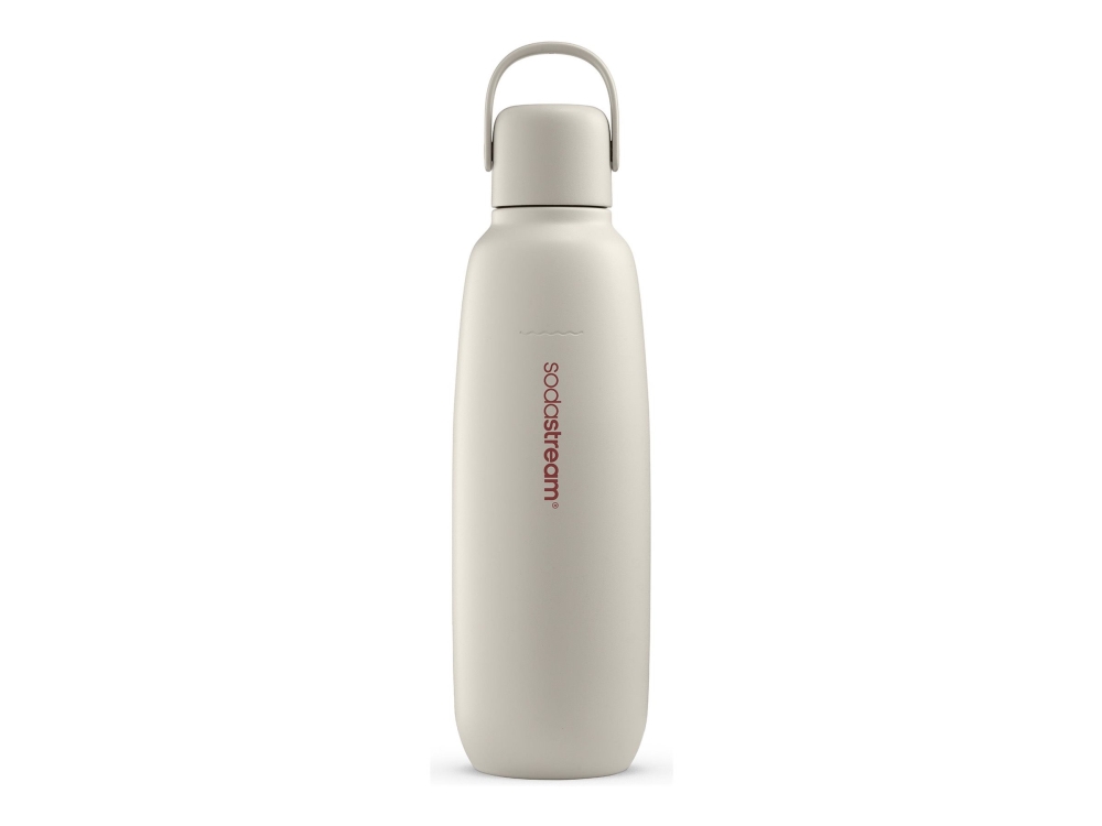 SodaStream Fizz & Go, Hiilihapotuspullo, Hiekka, Ruostumaton teräs, 900 ml, 0,745 L, 0,9 L