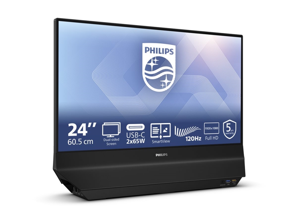 Philips 24B2D5300 - LED-skärm - 24 (23.8 visbar) - 1920 x 1080 Full HD (1080p) @ 120 Hz - IPS - 1500:1 - 2xHDMI, 2xUSB-C - högtalare - svart | Datortillbehör - Bildskärmar & Tillbehör - Bildskärmar | GameStuff