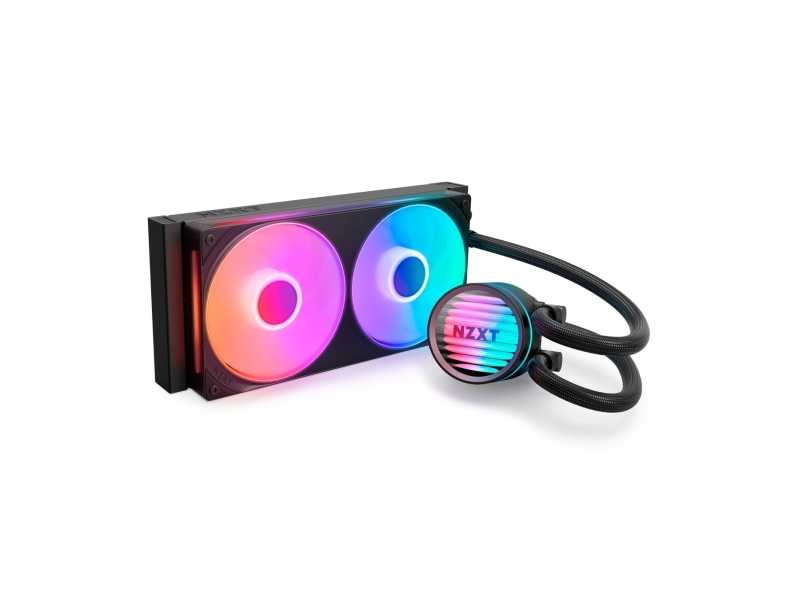 NZXT Kraken Core 240 RGB, Vätskekylningskit, 12 cm, 500 RPM, 2400 RPM, 75,05 m³/h, Svart | Datorkomponenter - Vattenkylning | GameStuff