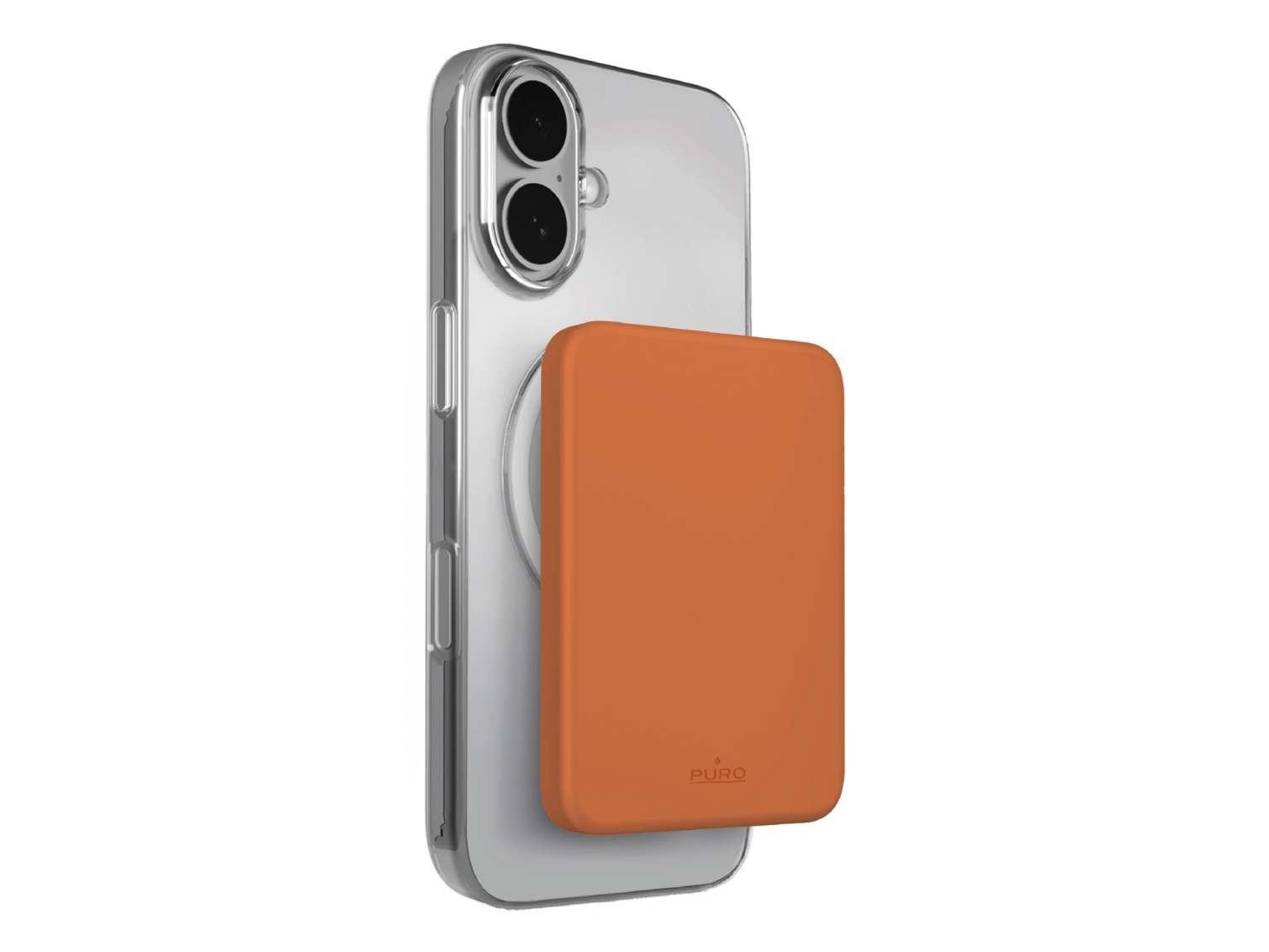 Puro Mini Power Mag, 4200 Mah, Lithium Polymer (Lipo), Kabelloses Aufladen, Orange