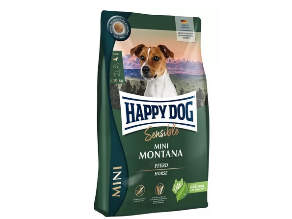 Happy Dog Sensible Mini Montana, Adult, Klein (5-10 Kg), Pferd, 4 Kg