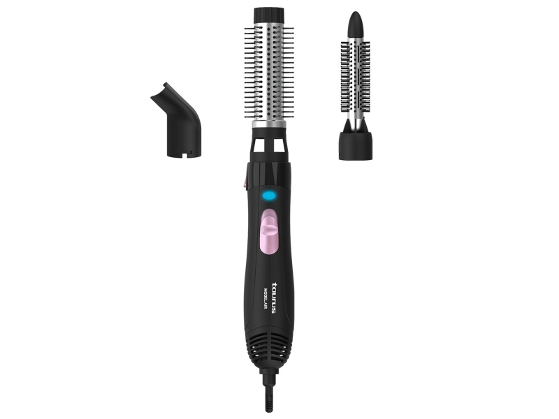 Taurus Model Air, Heißluftbürste, Airflow, Tasten, Schwarz, Hängender Ring, 1200 W