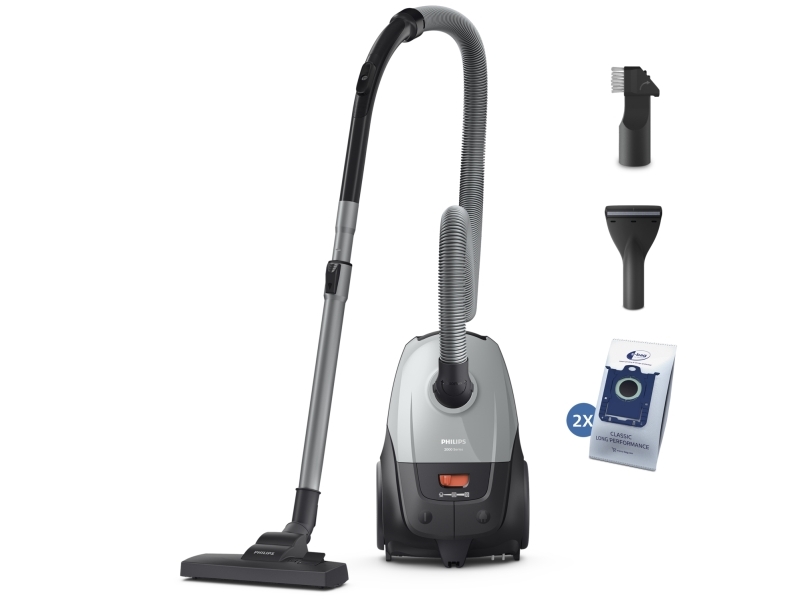Philips XD2142/12, 850 W, Beholder vakuum, Dry, Støvpose, 3 L, HEPA