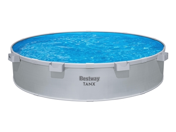 Bestway 561RW, 3790 L, Indrammet pool, Barn & voksen, Grå, 42,3 kg