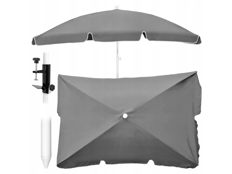 BLACK FOREST PARASOL OGRODOWY SKLADANY 2M SZARY L-0725S