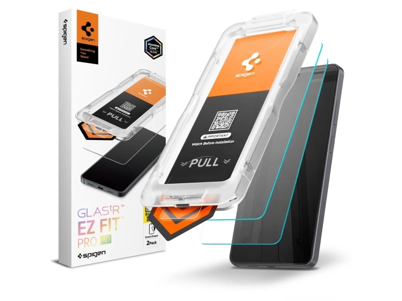 Spigen GLAS.tR EZ Fit Pro HD, Samsung, Galaxy S26 Ultra, Ridseresistent, Transparent, 2 stk