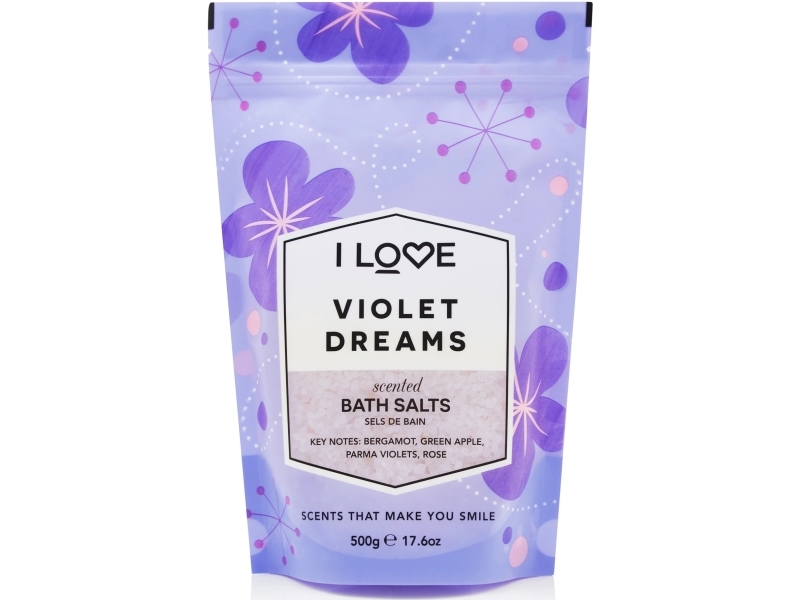 I Love, Signature Collection, Violet Dreams, badesalt, 500 g