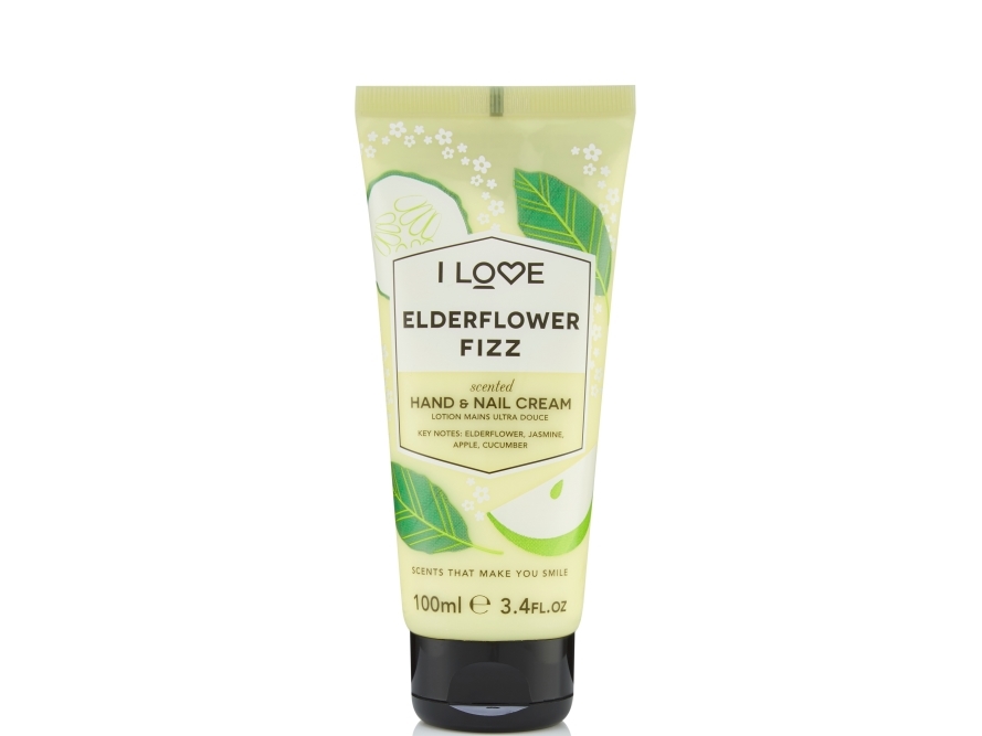 I Love, Signature Collection Hydrating hånd- og neglecreme, hyldebær fizz, 100 ml