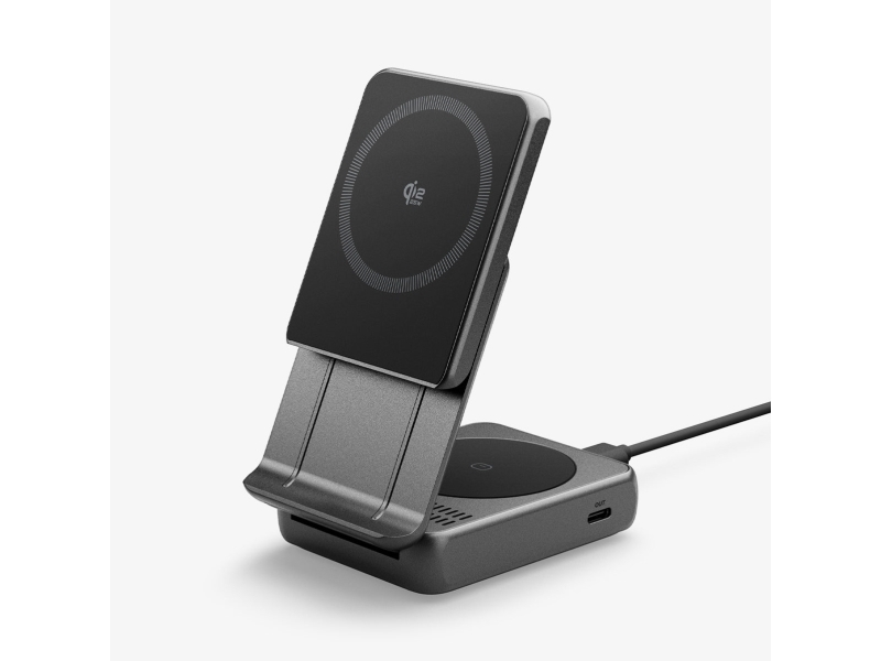 Spigen Ef302moq, Drinnen, Usb, Kabelloses Aufladen, Schwarz
