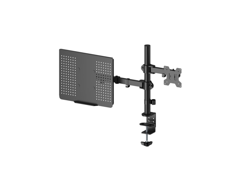 Monitorhalterung Mit Laptop-Arm