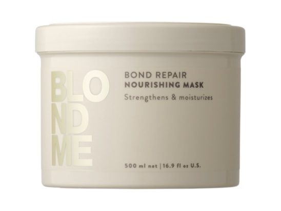 Schwarzkopf Blondme Bond, Frauen, Nicht-Professionelle Haarspülung, Alle Farben, Kräftigend, Feuchtigkeitsspendend, 500 Ml, Haarkur, Zum Ausspülen:Aq