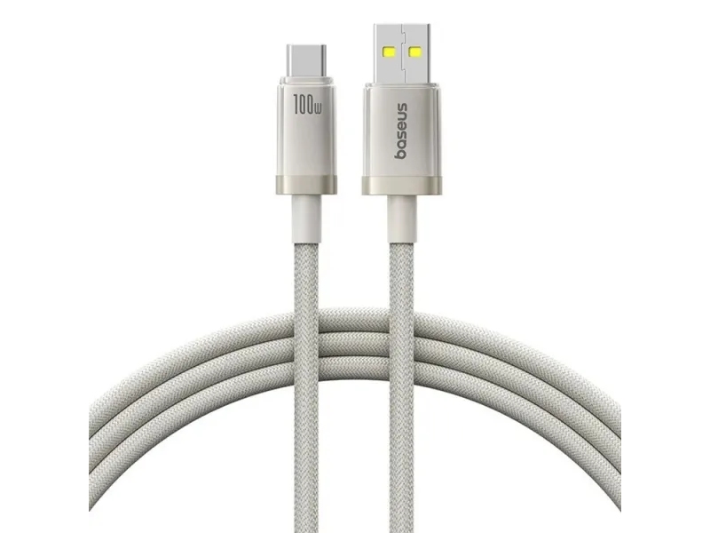 Usb-A Auf Usb-C Kabel Baseus Titanium, 100W, 5A, 1M, Silber P10378102g21-00