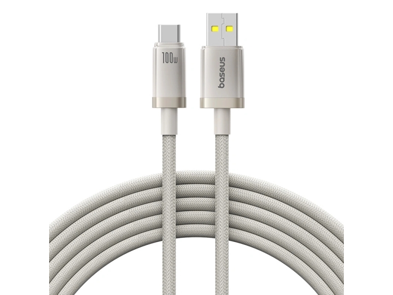 Baseus P10378102g21-02, 2 M, Usb A, Usb C, Titanium
