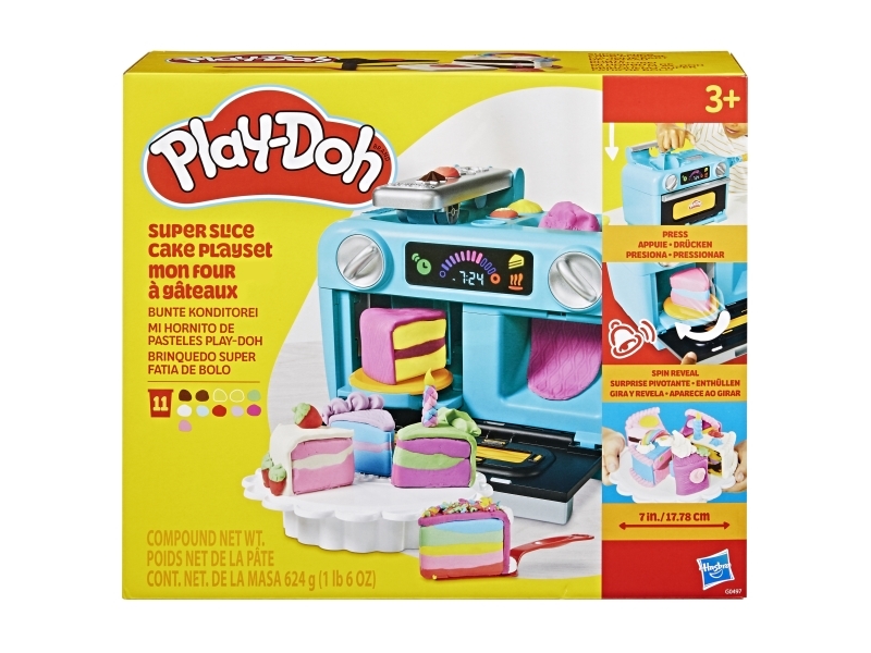 Play-Doh Super Slice Kagelegesæt - legetøjskøkken til børn 3+
