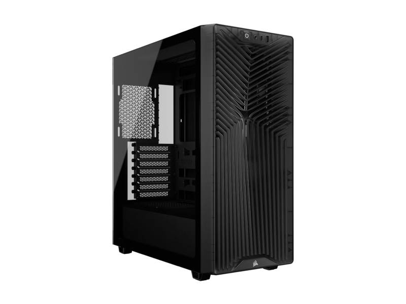 Corsair 3200D RS, Midi Tower, PC, Harmaa, ATX, Mini-ATX, mikro ATX, Muovi, Terästä, 16,5 cm