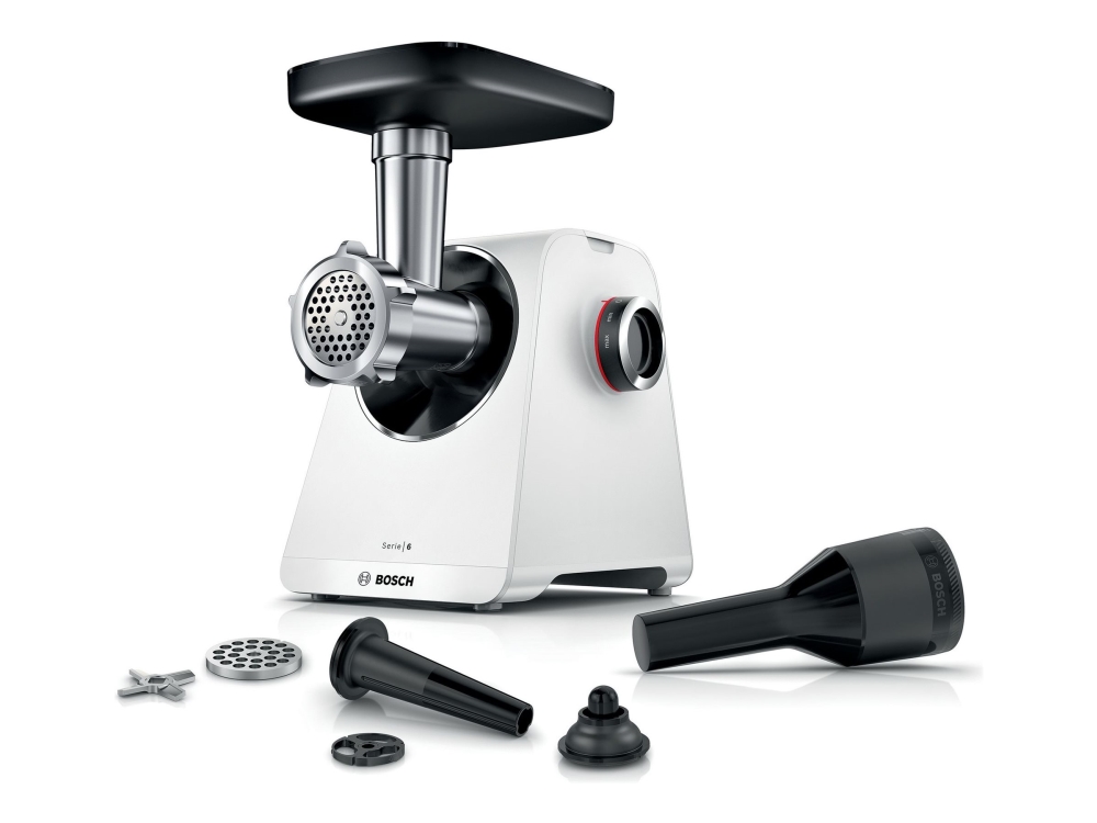 Bosch Serie 6 MultiPower MFWS607W - Köttkvarn - 2.1 kW - vit | Köksapparater - Köksmaskiner | GameStuff