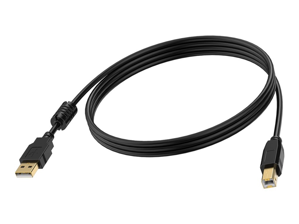 Vision Professional - Usb-Kabel - Usb (Han) Til Usb Type B (Han) - Usb 2.0 - 2 M - Sort