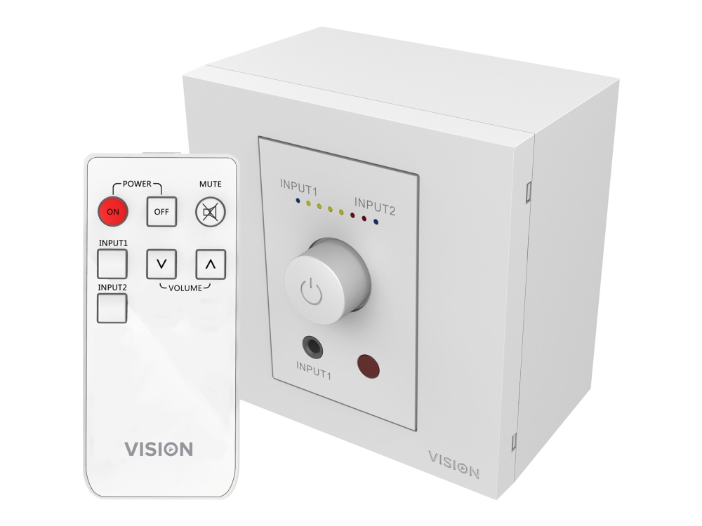 Vision TC3-AMP, 2.0 kanaler, 25 W, D, 1%, 98 dB, 25 W | TV, Ljud & Bild - Stereo - A/V Receivere & Förstärkare | GameStuff
