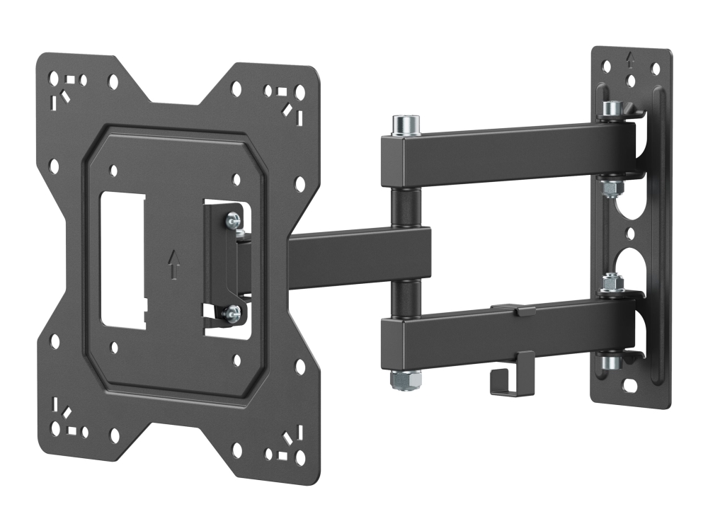 Vision Vfm-Wa2x2/3 - Monteringssæt (Vægplade, Vesa Adapter, Drejelig Arm) - Justerbar Arm - For Lcd Display - Koldvalset Stål - Sort - Skærmstørrelse