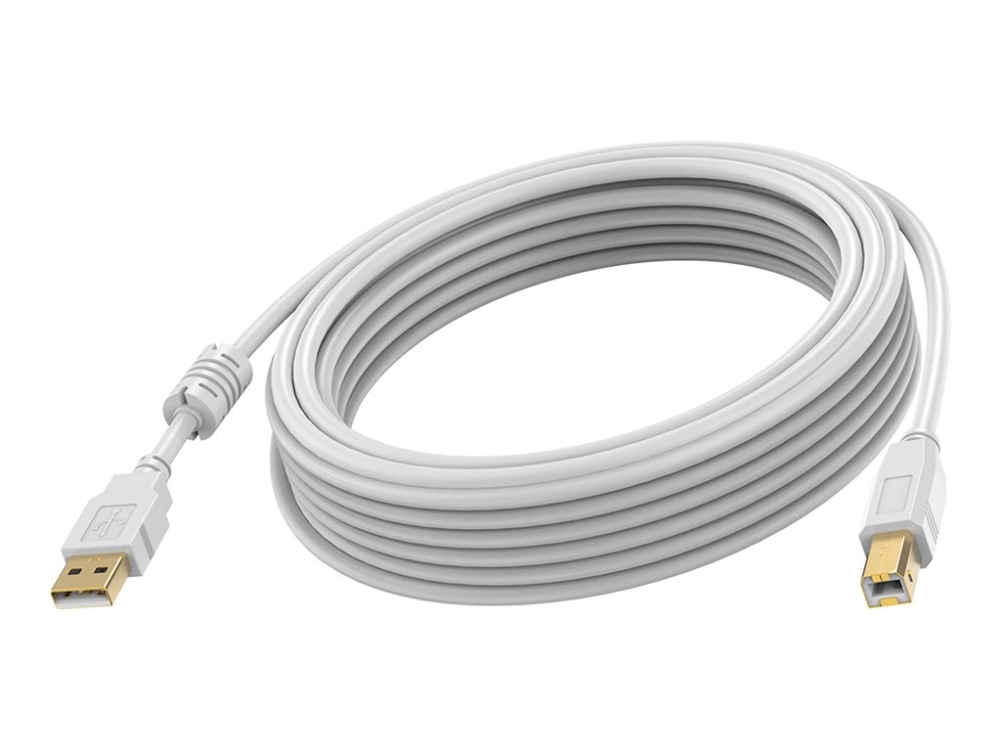 Vision Techconnect 2 - Usb-Kabel - Usb Type B (Han) Til Usb (Han) - Usb 2.0 - 3 M - Hvid