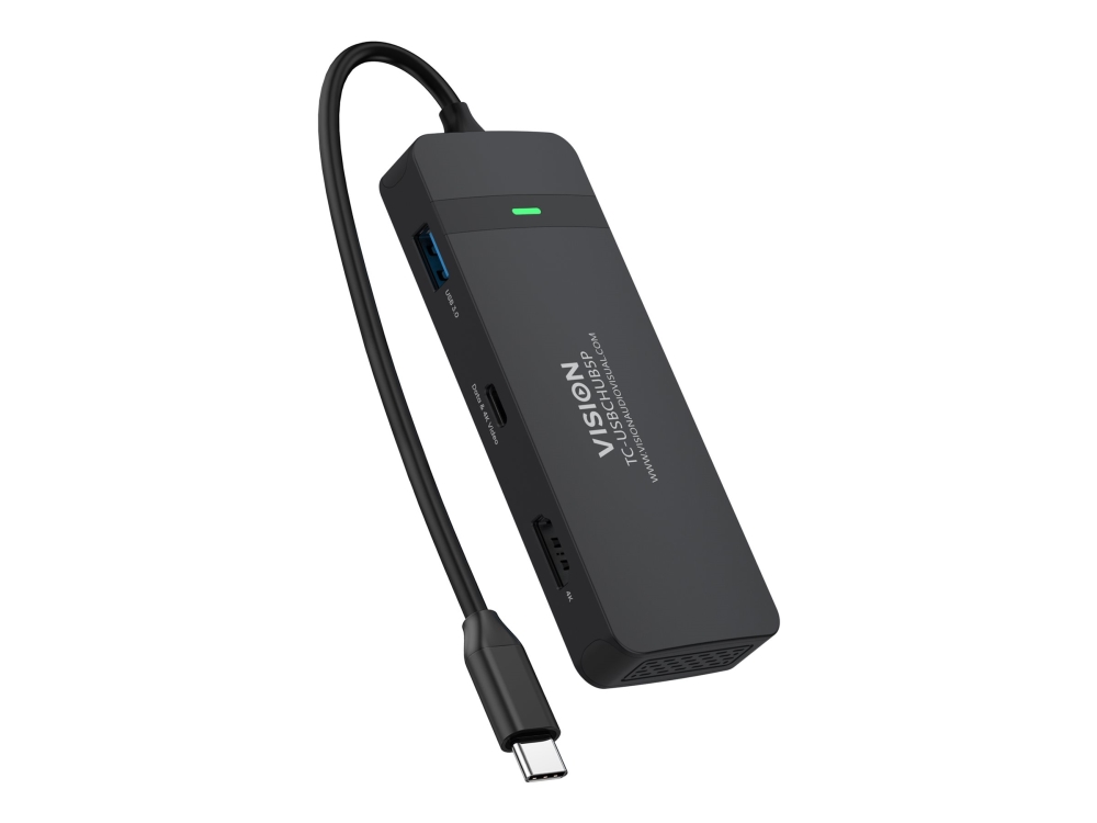 Vision Tc-Usbchub5p - Dockingstation - Usb-C - Hdmi, Usb-C - 1Gbe