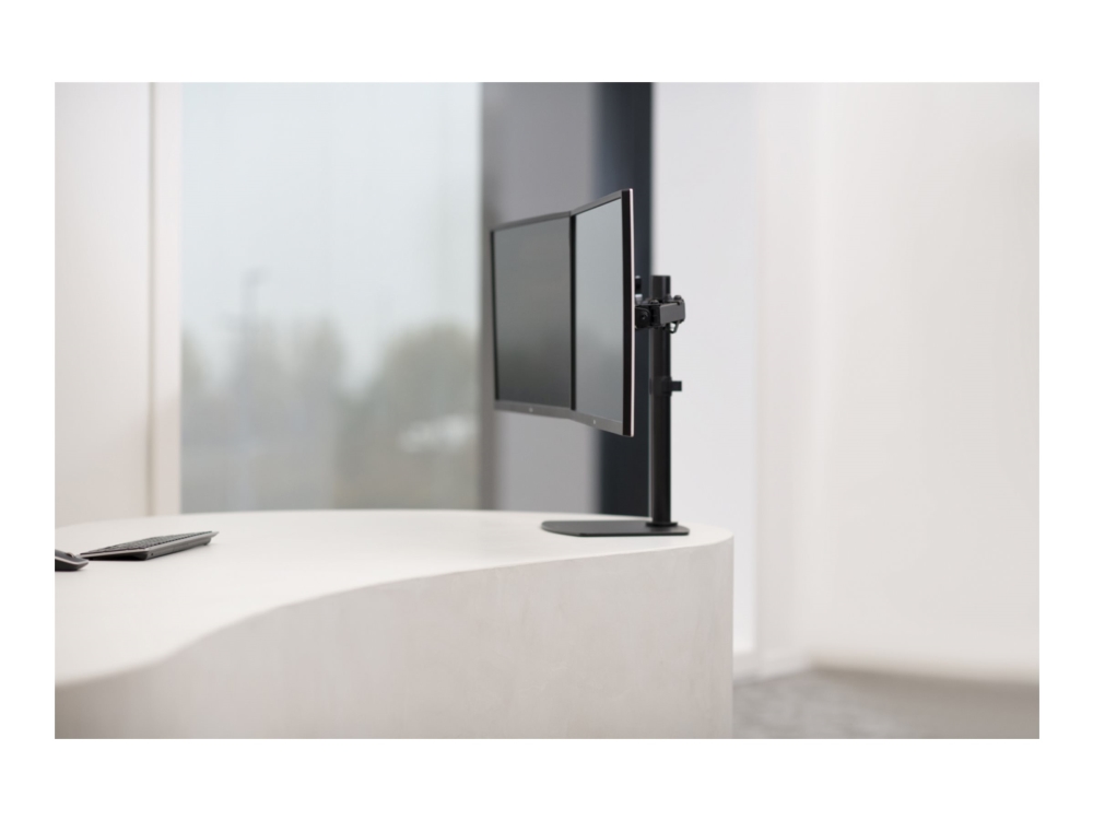 Vision Vfm-Dsdb - Stativ - For 2 Lcd Displays - Stål - Sort - Skærmstørrelse: 13"-32" - Skrivebord