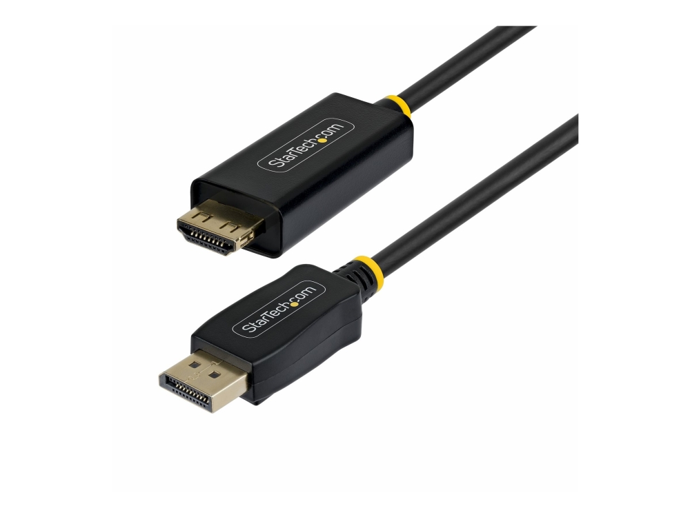 Startech.Com 3M Displayport Auf Hdmi Adapterkabel Mit Rutschfesten Steckern, 4K 60Hz, Hdr, Unidirektionaler Dp Zu Hdmi Videokonverter, Desktop Pc Zum
