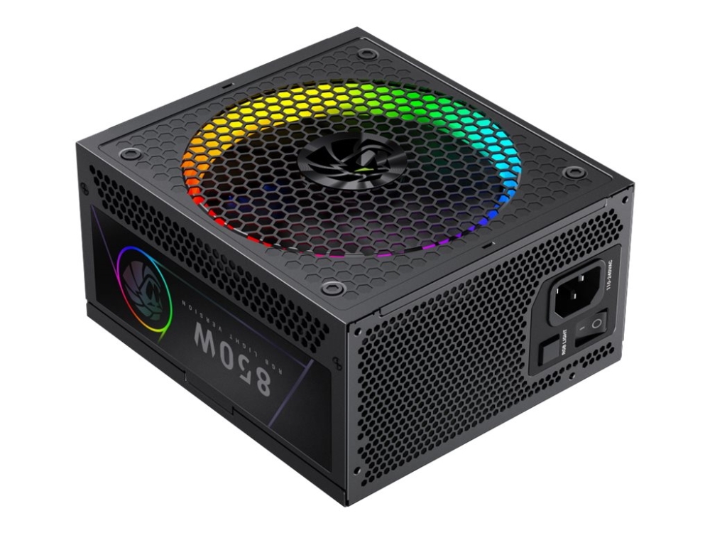 Gamemax Rgb Series Rgb Pro 850G - Strømforsyning (Intern) - Atx12v 3.1 - 80 Plus Gold - Ac 110-240 V - 850 Watt - Sort