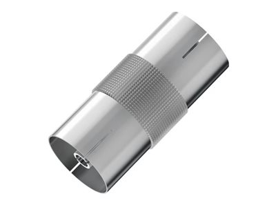 Hama 00205220, Koaxial, Koaxial, Buchse, Buchse, Silber, 1 Stück(E)