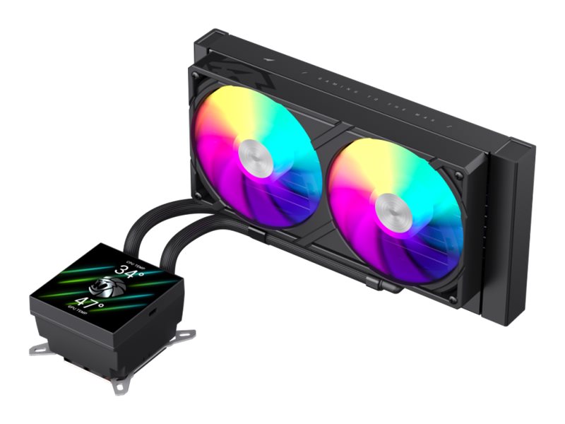 Wasserkühlung Gamemax Gamemax Cpu Liquid Cooler | Glacier 240 Lcd Bk | Schwarz | Intel/Amd