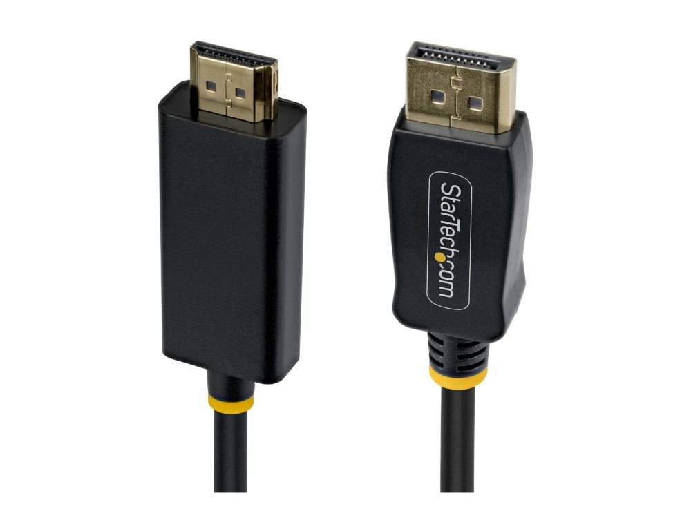 Startech.Com 4,5M Displayport Auf Hdmi Adapterkabel Mit Rutschfesten Steckern, 4K 60Hz, Hdr, Unidirektionaler Dp Zu Hdmi Videokonverter, Desktop Pc Z