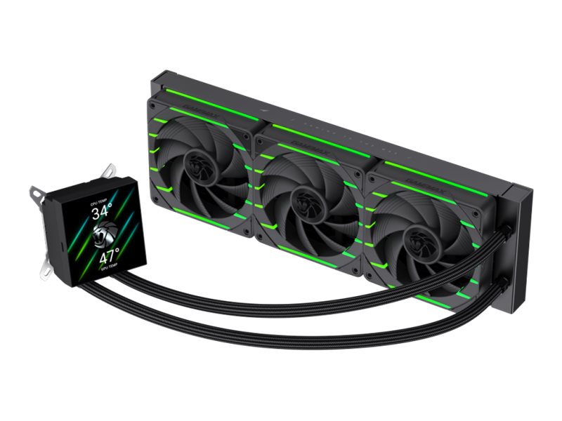 Gamemax Cpu-Wasserkühlung Hailstorm 360 Lcd Bk Schwarz