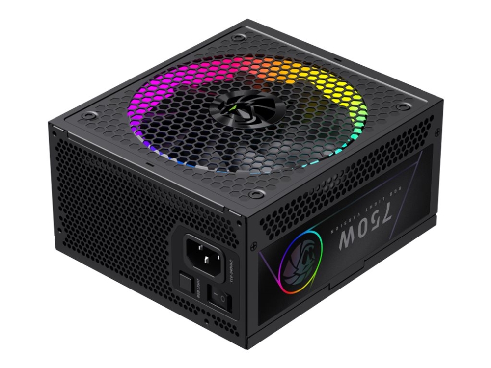 Gamemax Rgb Series Rgb 750G - Strømforsyning (Intern) - Atx12v 2.53 - 80 Plus Gold - Ac 110-240 V - 750 Watt - Sort