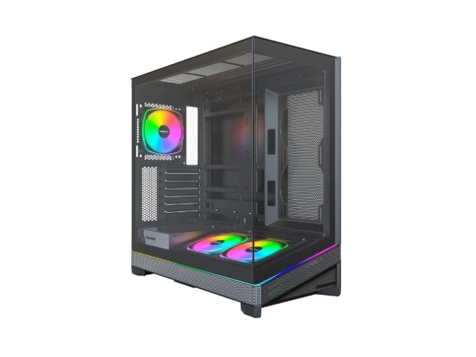 Montech Sky 3 (Black, Panoramic Glass Front)