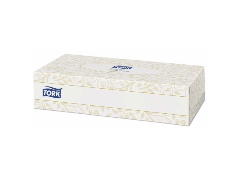 Tork Premium F1 - Papirlommetørklæde - 129 g - 100 ark - hvid